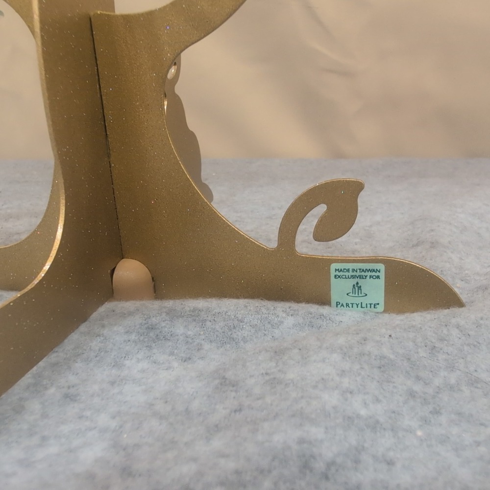 PartyLite Golden Pear Teatree Candle Holder Stand with Glass Cups‎ - Picture 5 of 7
